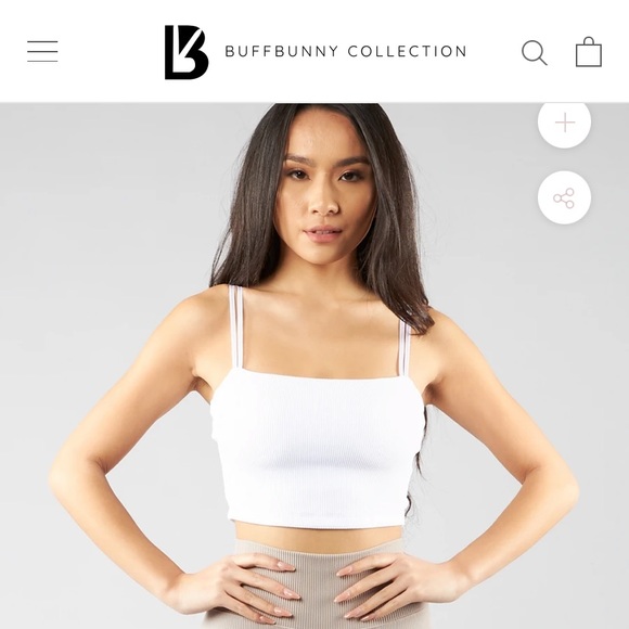 BuffBunny Material Girl Tank - White - Medium - Picture 1 of 5